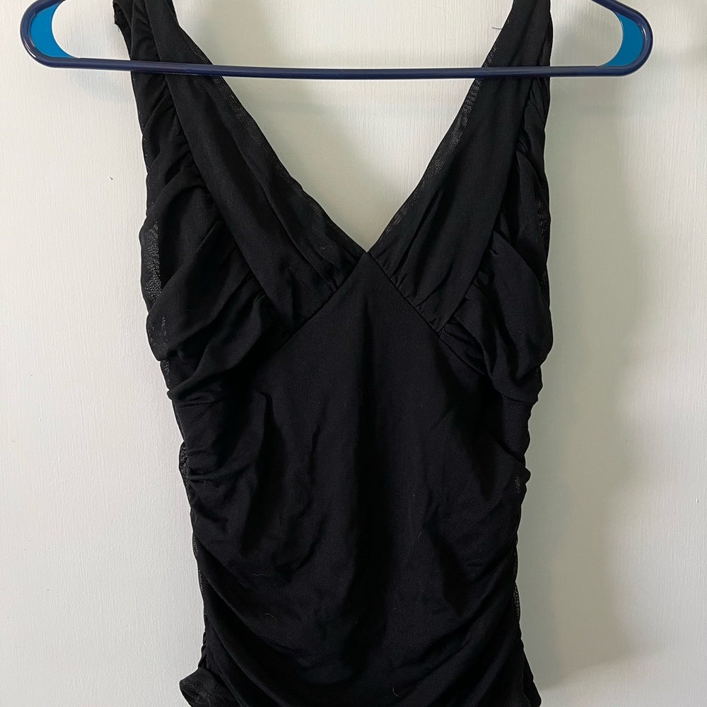 Elegant Black Sleeveless top